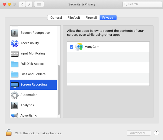 app to allow webcam full screen for mac